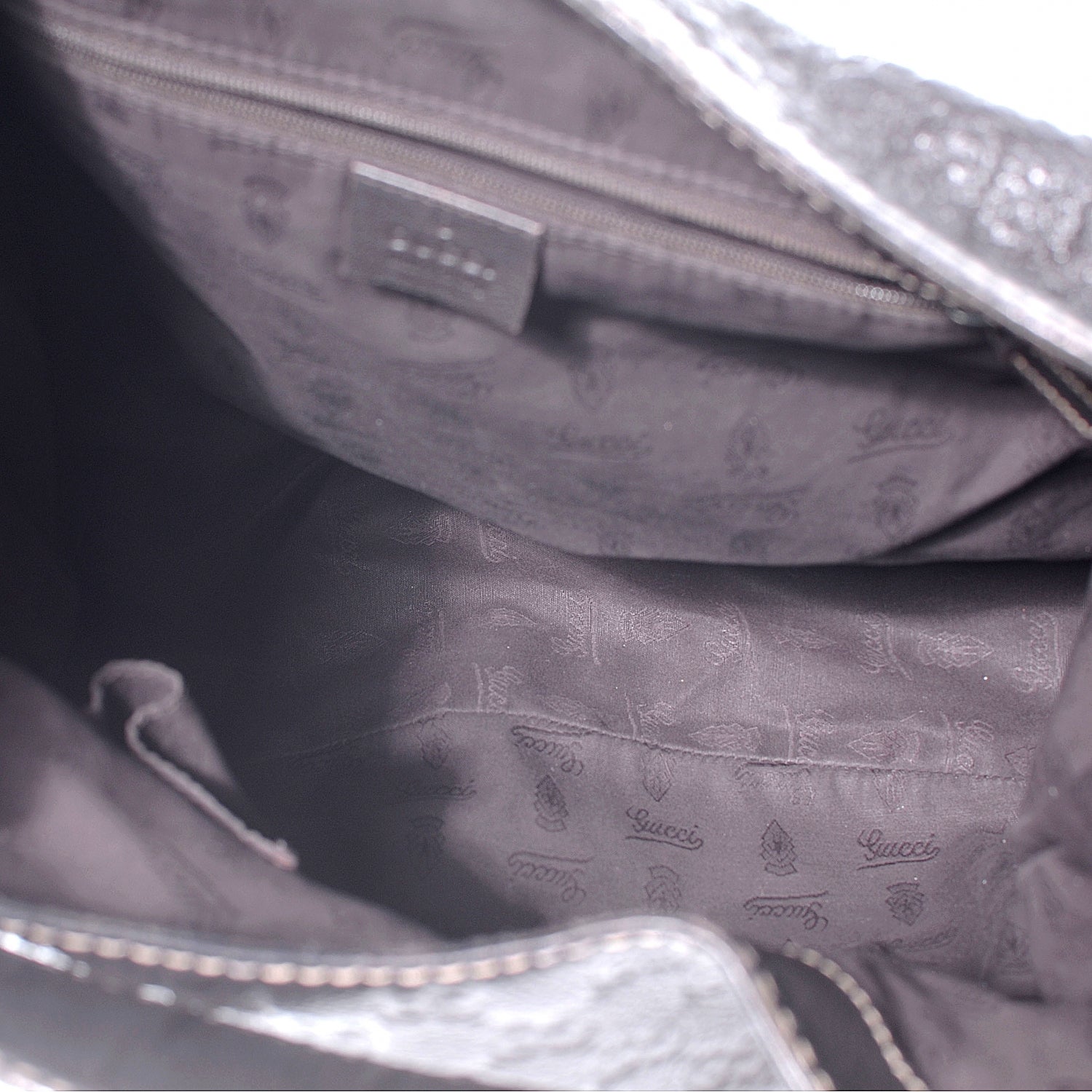 Gucci Guccissima New Ladies Web Large Hobo Brown 5 of 8