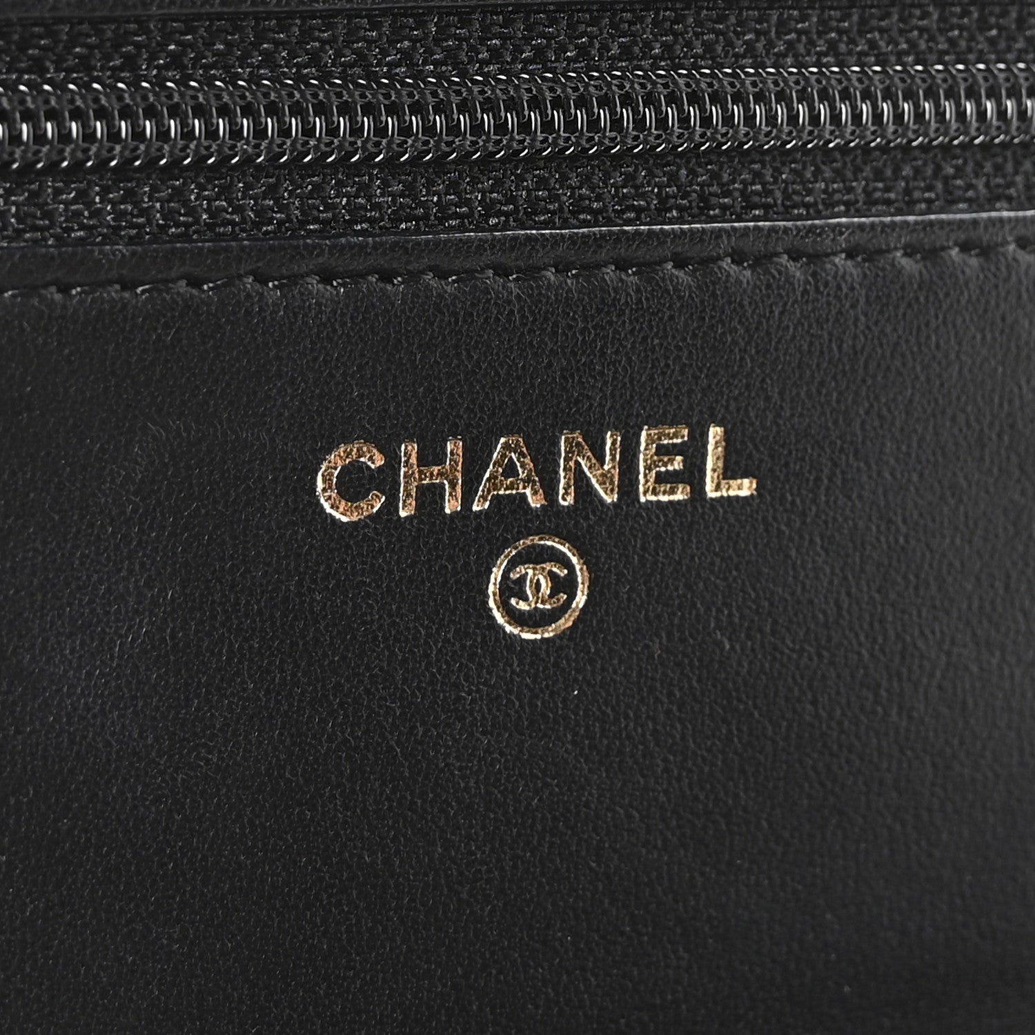 Chanel Lambskin Quilted Wallet On Chain WOC Black 6 of 12