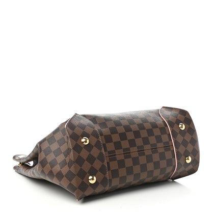 Louis Vuitton Damier Ebene Caissa Hobo Rose Ballerine 4 of 9