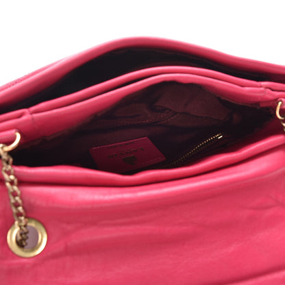 Lanvin Lambskin Quilted Mini Sugar Flap Shoulder Bag Fuchsia 6 of 12