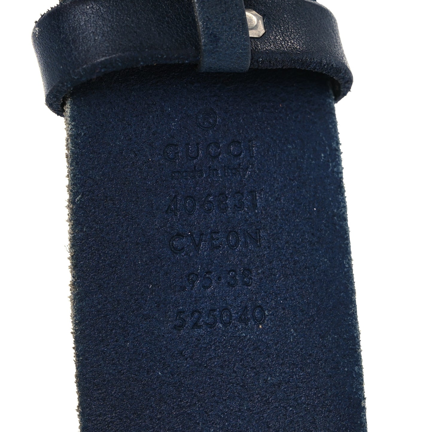Cuoio Toscano Nickel Double Double G 40mm Belt 95 38 Blue