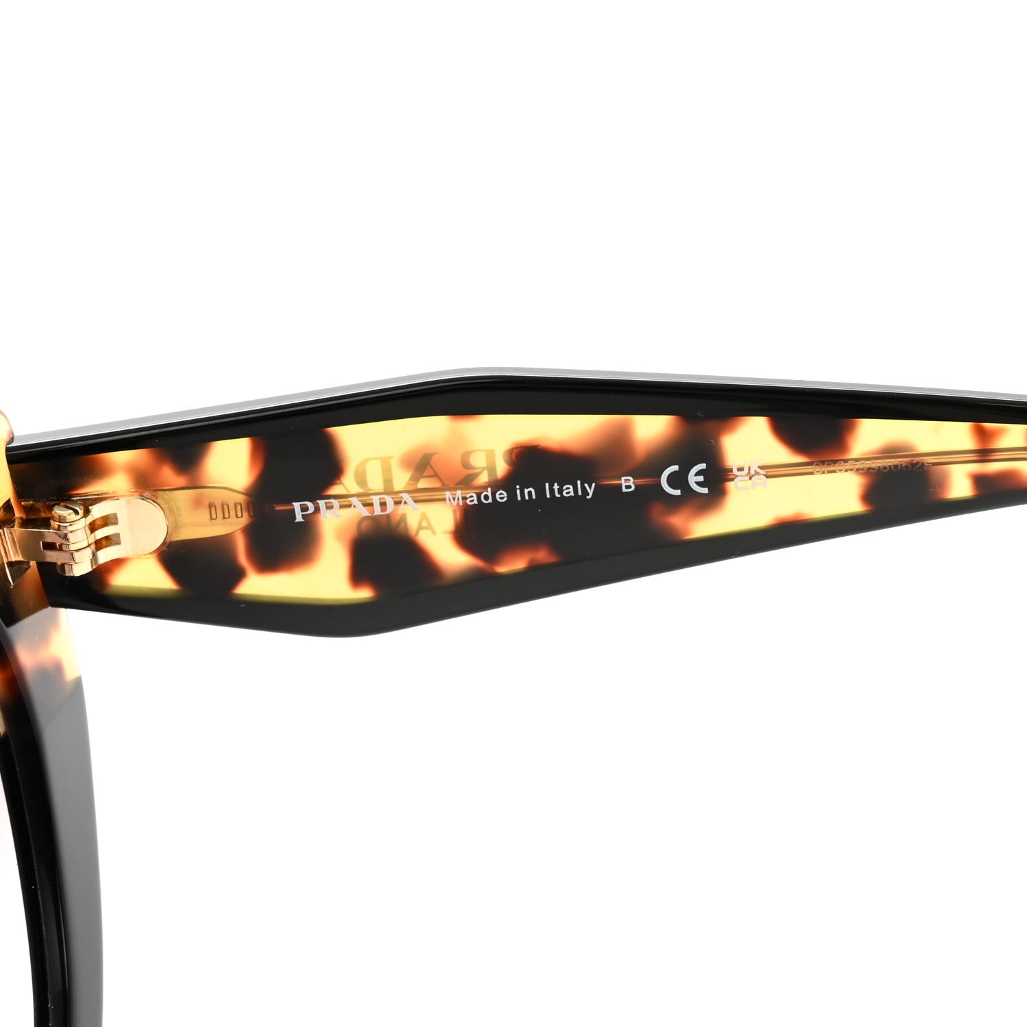 Prada Acetate Sunglasses SPR 14W Tortoise Black 5 of 8