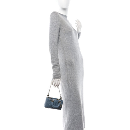 Christian Dior Lambskin Cannage Micro Lady D-Joy Cloud Blue 2 of 10