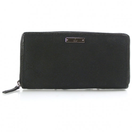 Gucci Black Signature Monogram GG Wallet 1 of 8