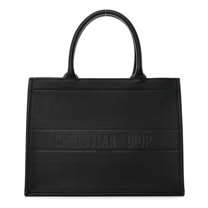 Christian Dior Calfskin Embossed Medium Book Tote Black 1 of 10