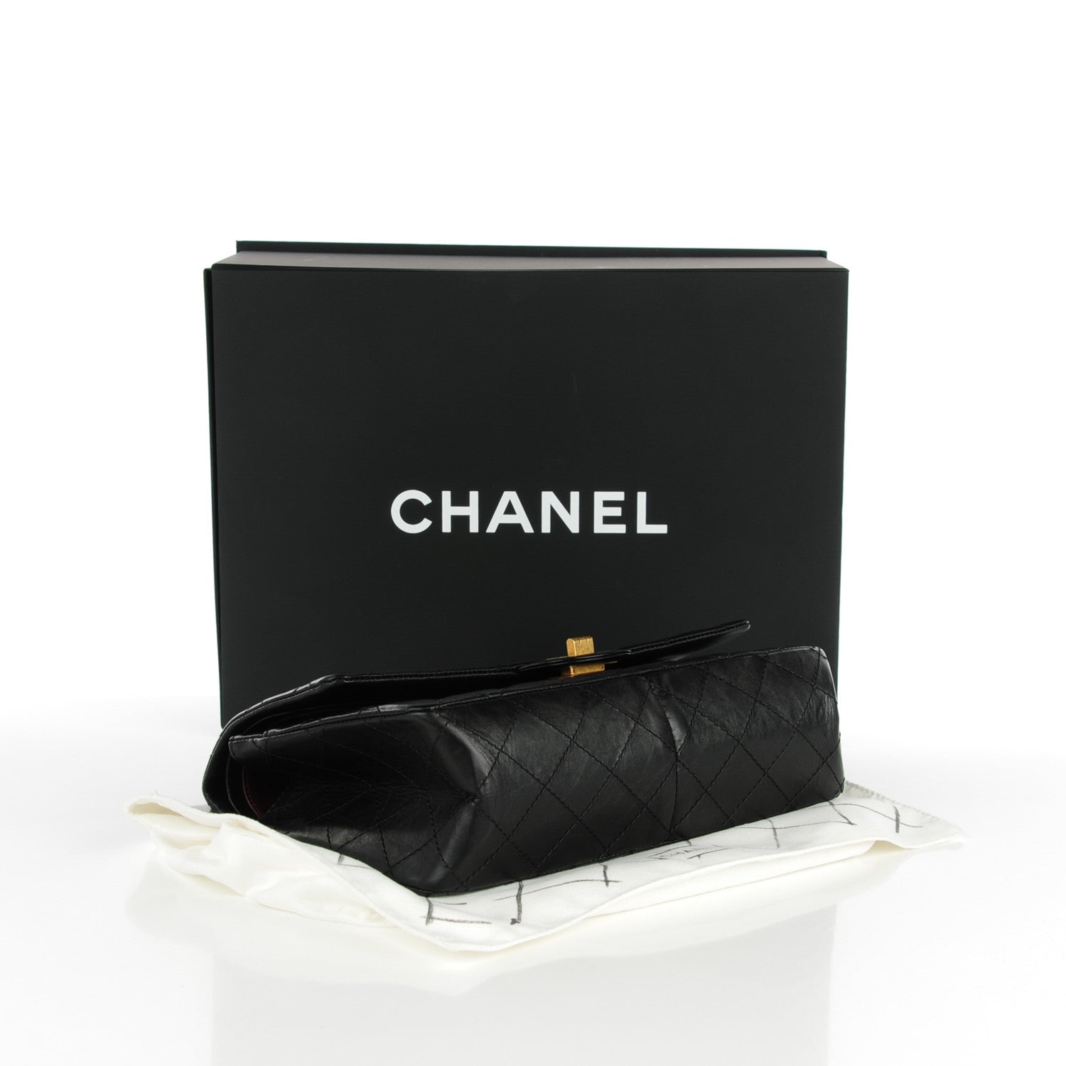 Chanel Aged Calfskin Quilted 2.55 Reissue 226 Flap Black 4 of 9