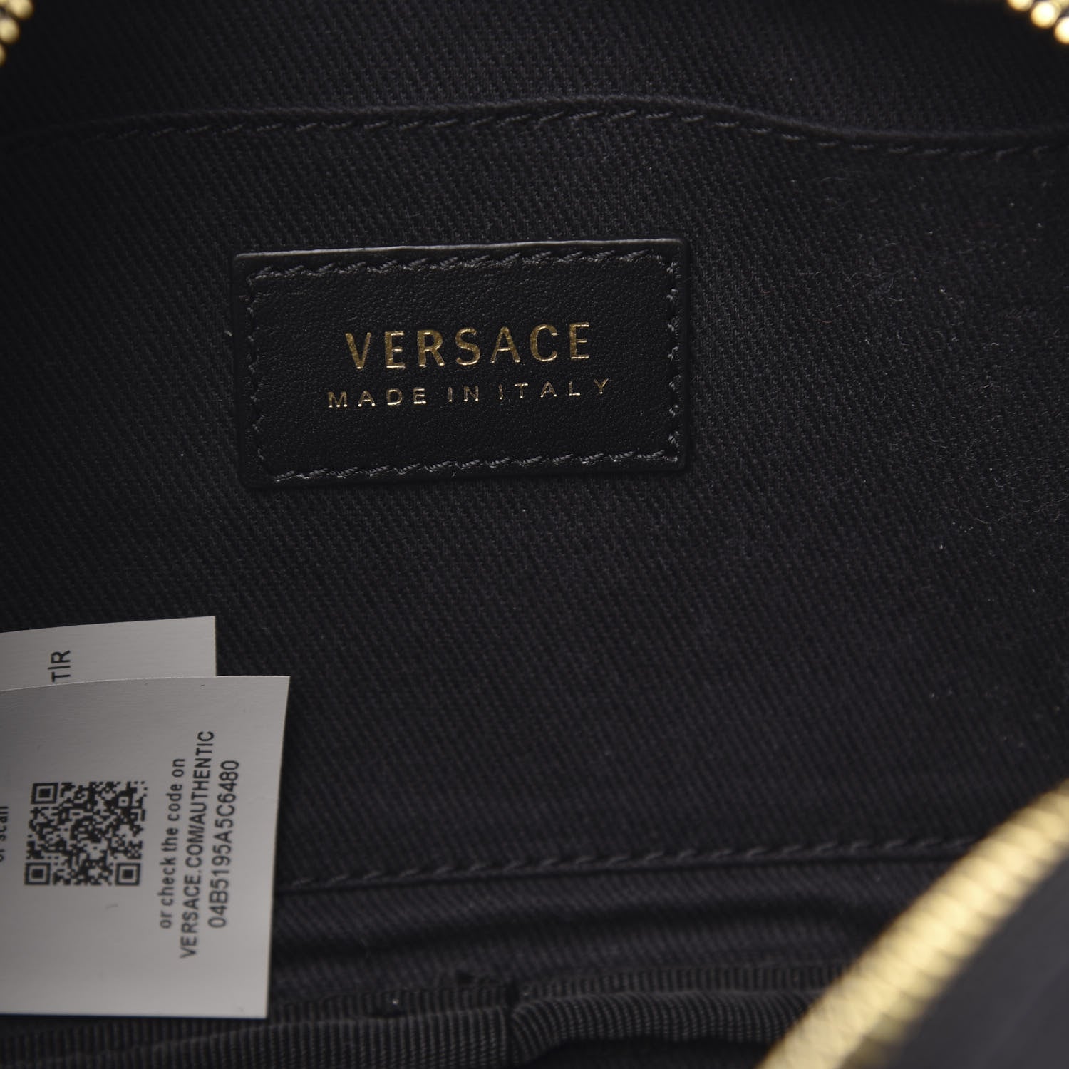 Versace Nappa Barocco Quilted Vanitas Medea Belt Bag Black 6 of 8