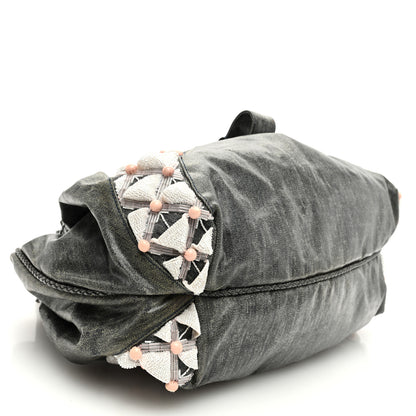 Fendi Denim Embroidered Spy Multicolor 3 of 9