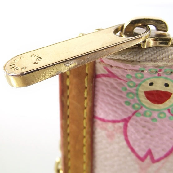 Monogram Cherry Blossom Key Pouch Pink