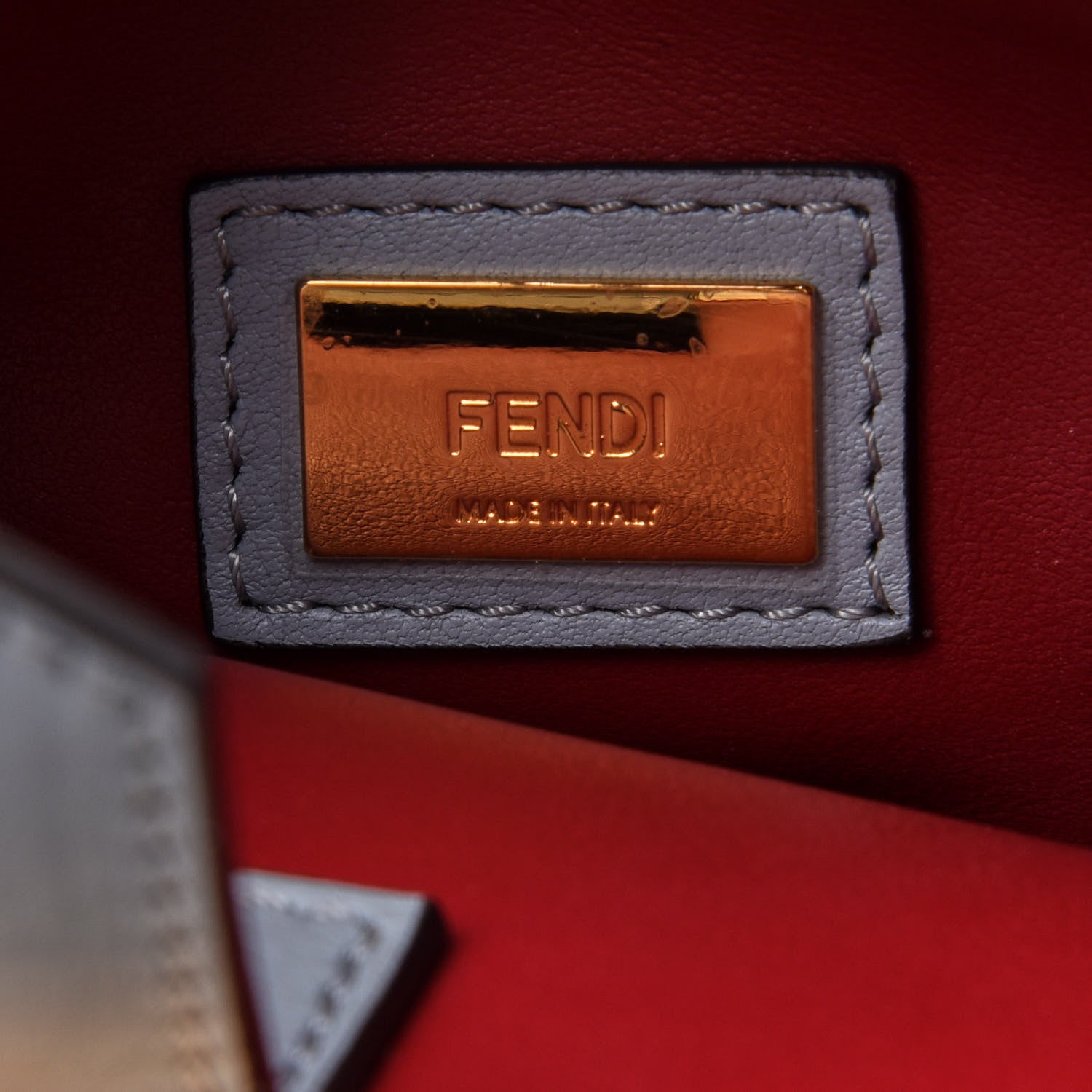 Fendi Vitello Dolce Petite 2Jours Tote Powder Ribes 5 of 10