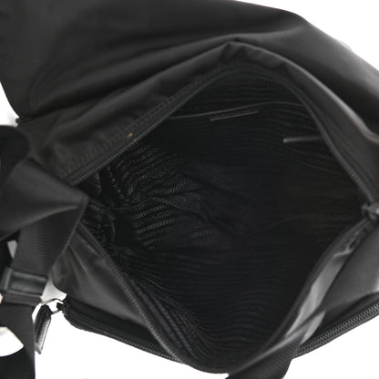 Prada Tessuto Nylon Saffiano Vela Messenger Bag Black 5 of 11