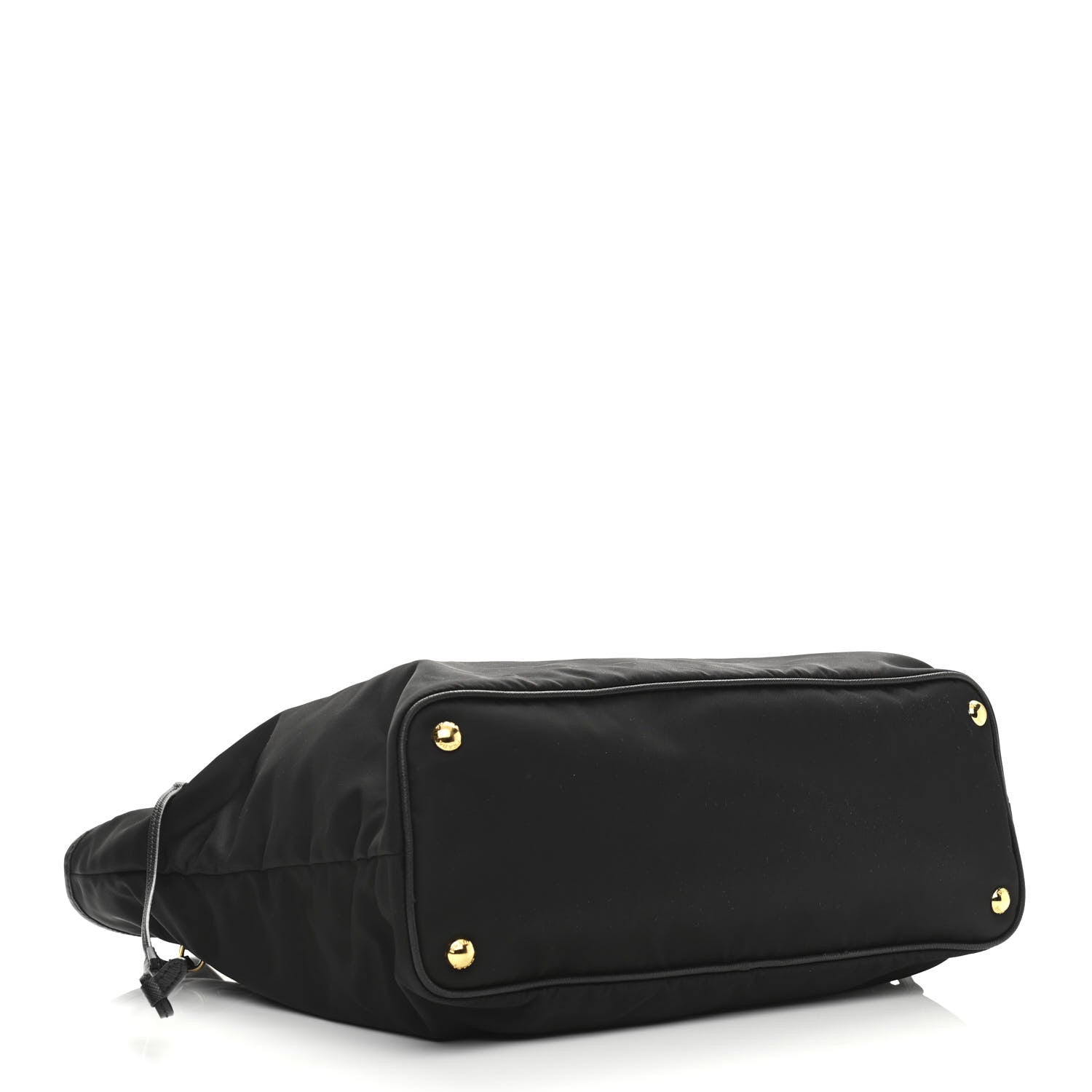 Prada Tessuto Nylon Saffiano Shopping Tote Black 4 of 11