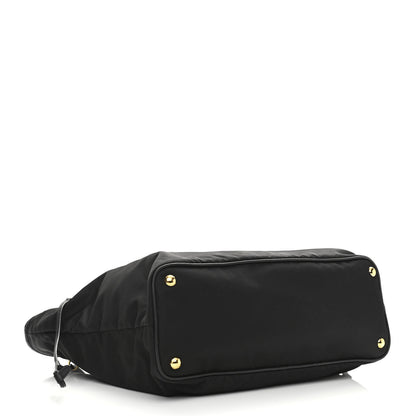 Prada Tessuto Nylon Saffiano Shopping Tote Black 4 of 11