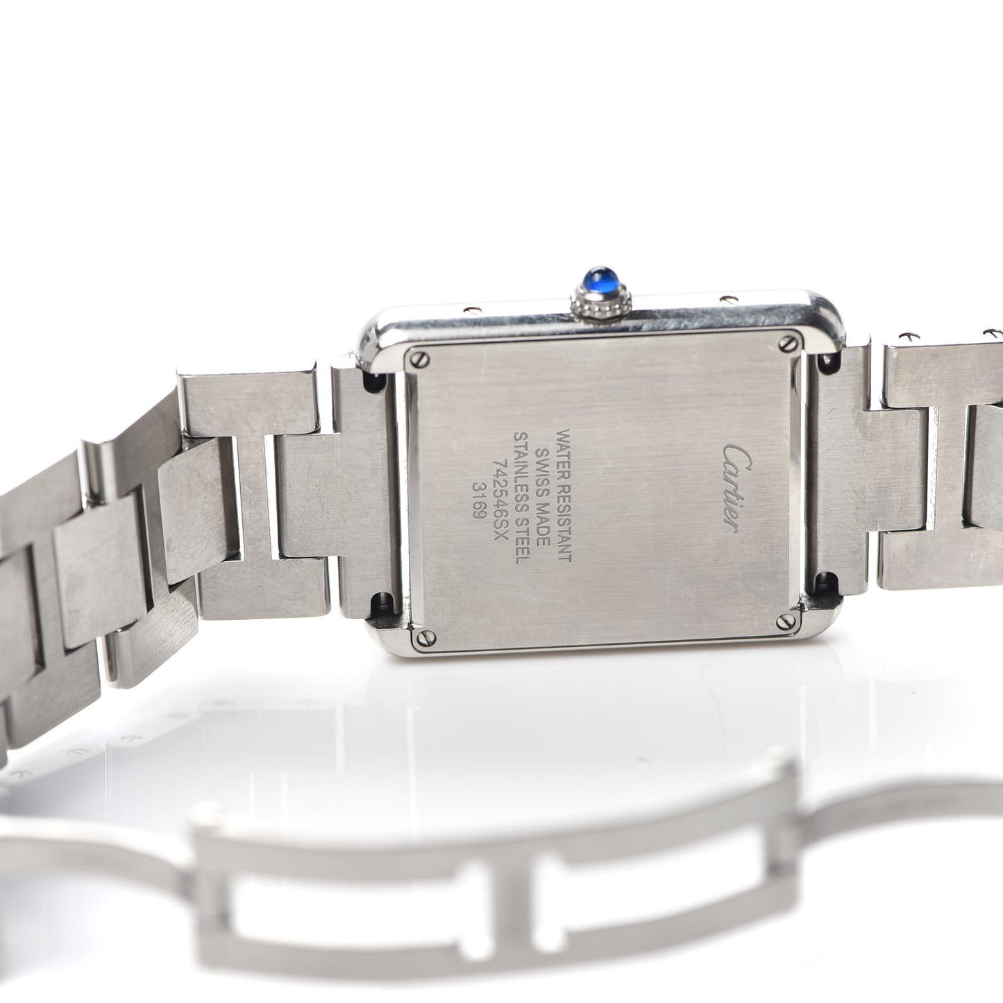 Stainless Steel 27mm Tank Solo Quartz Watch