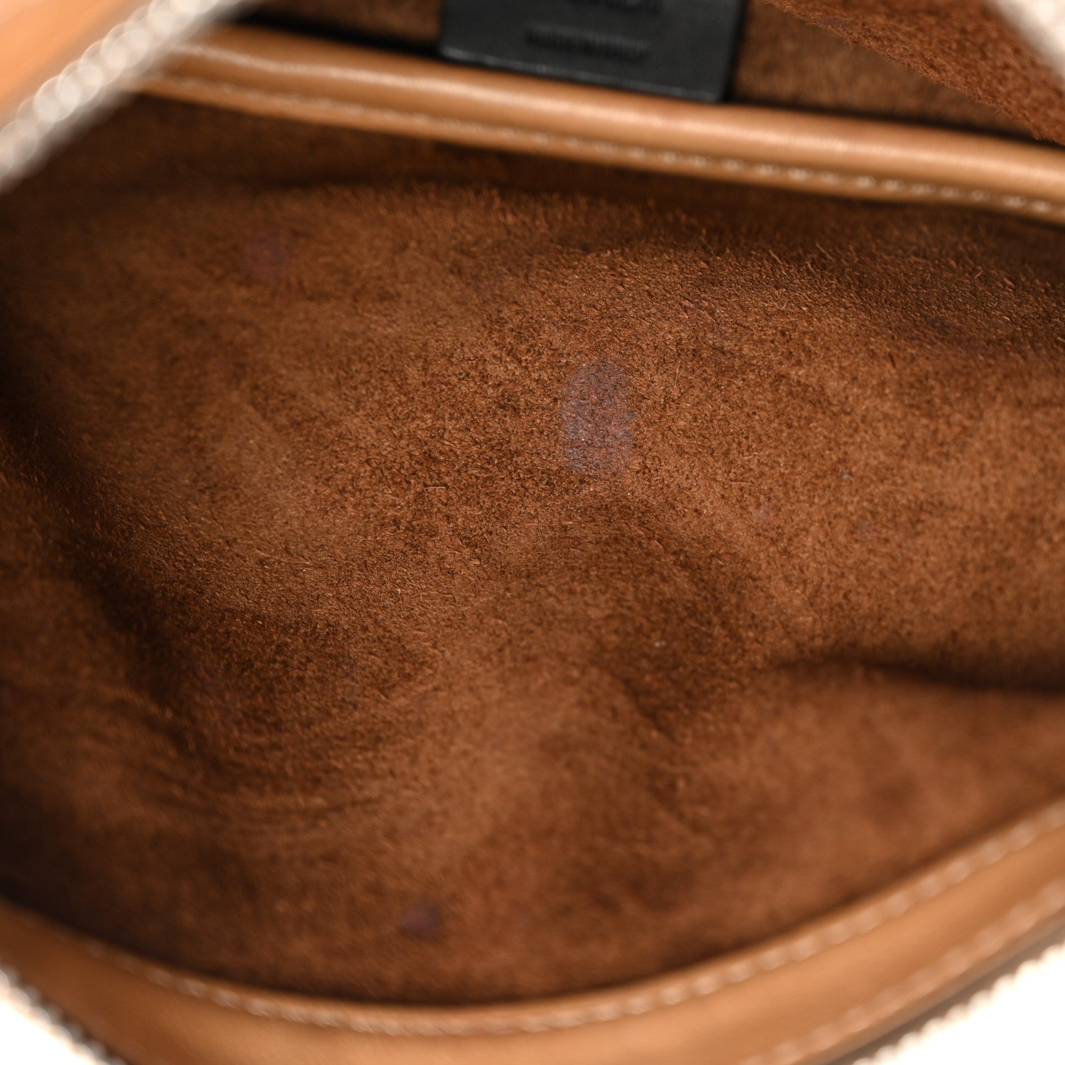 Fendi Vitello Mini Simply Fendi Shoulder Bag Miele Scuro 20 of 20
