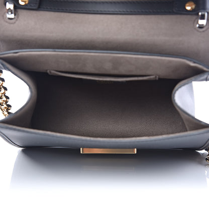 Fendi Vitello Liberty F is Studded Small Kan I Shoulder Bag Black 6 of 13
