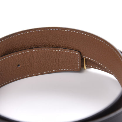 Hermes Box Togo 32mm H Belt 80 Black Gold 5 of 7
