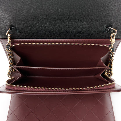 Chanel Caviar Quilted Compact Wallet On Chain WOC Black 6 of 11