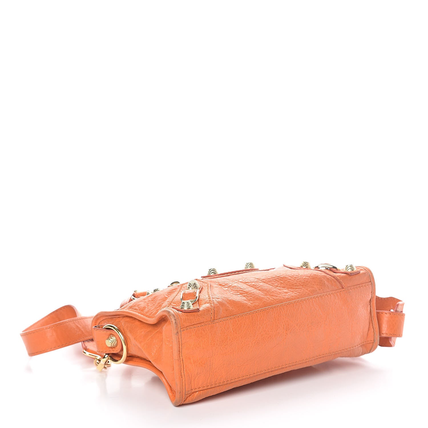 Balenciaga Agneau Giant 12 Gold Hardware Mini City Tangerine 4 of 8