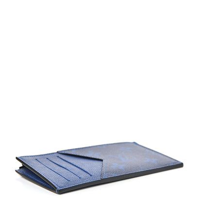 Louis Vuitton Monogram Taiga Coin Card Holder Cobalt 4 of 8