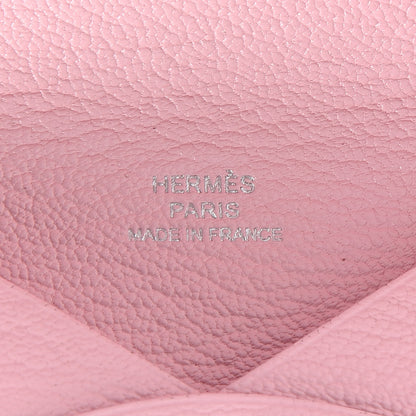 Hermes Chevre Mysore Calvi Card Case Rose Sakura 6 of 8