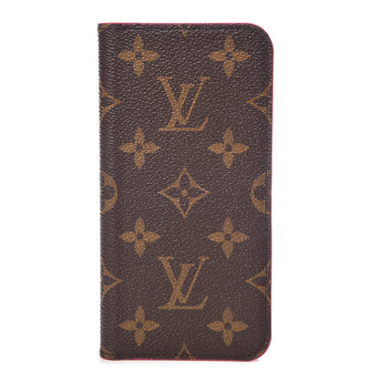 Louis Vuitton Monogram iPhone X/XS Folio Case Rose Pop 1 of 7