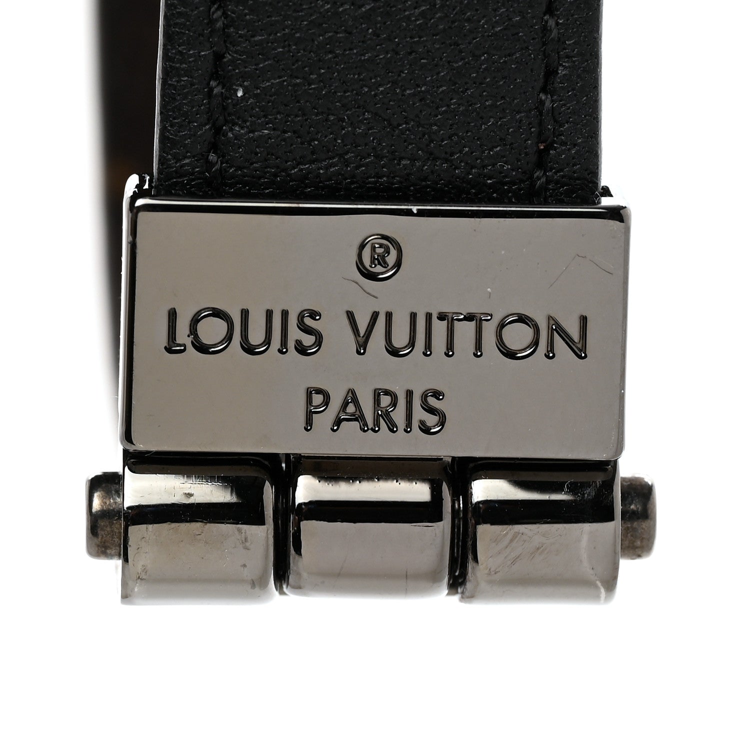 Louis Vuitton Monogram LV Reversible Hinge Bracelet Black 6 of 7