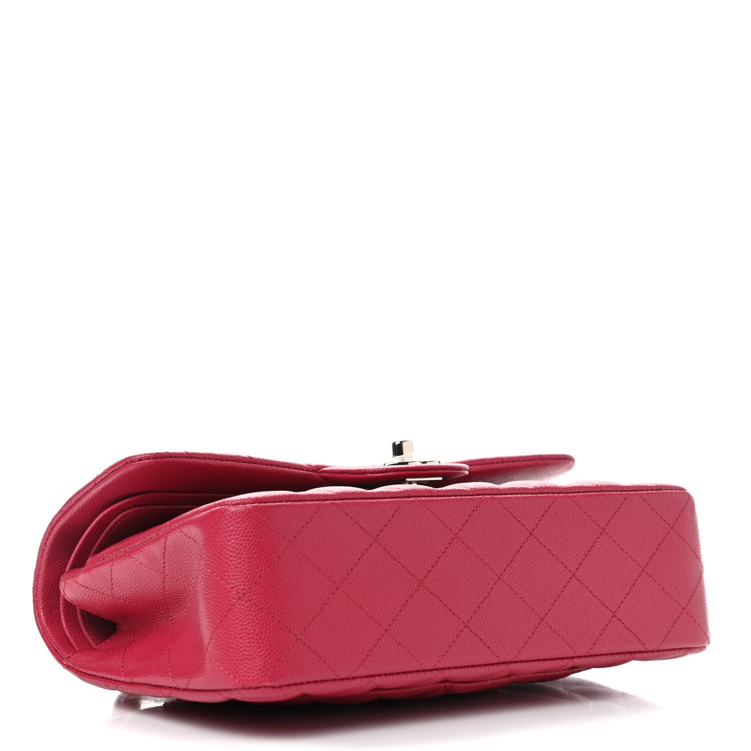 Chanel Caviar Quilted Small Double Flap Dark Pink 3 of 4