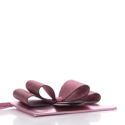 Gucci Calfskin Glitter Bow Wristlet Pink Rose 4 of 9
