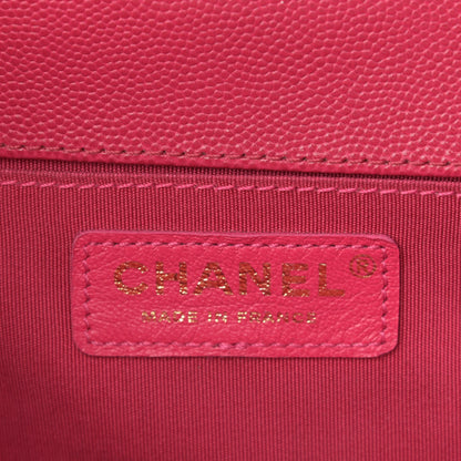 Chanel Caviar Quilted Medium Boy Flap Fuchsia 6 of 10