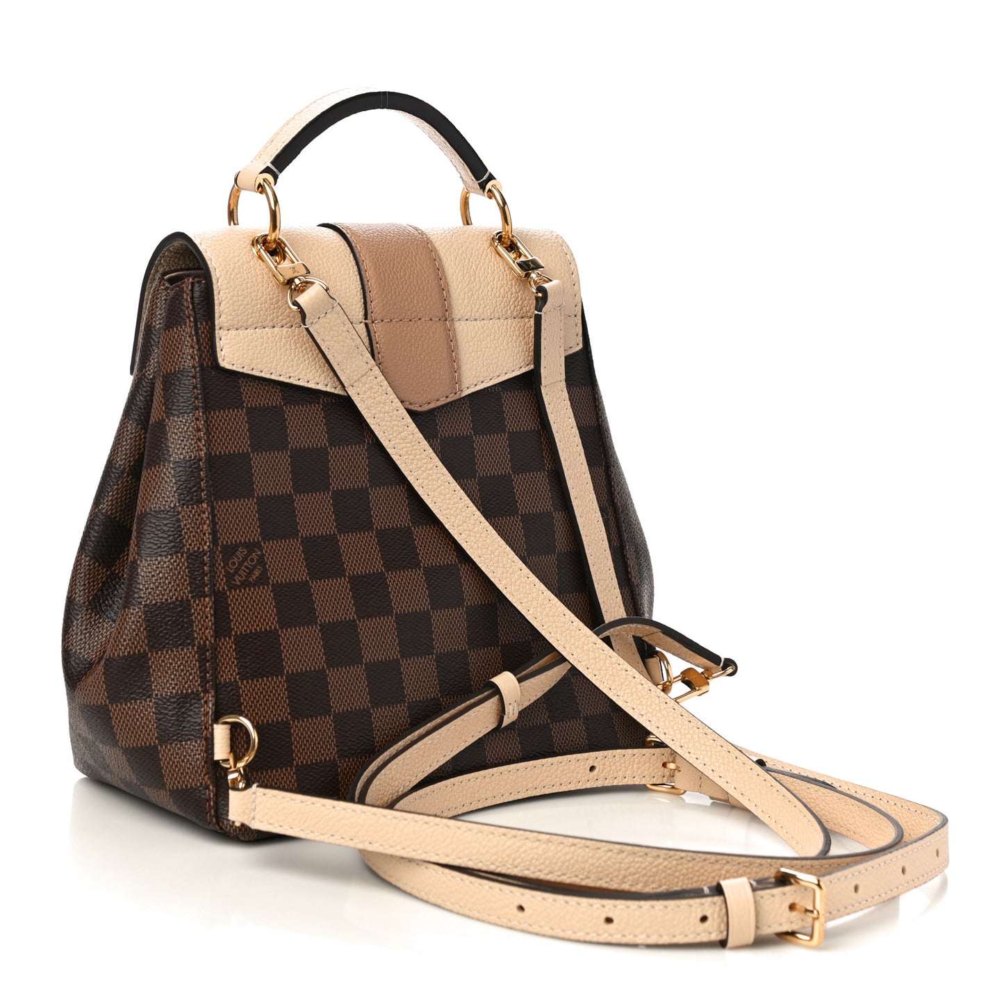 Damier Ebene Clapton Backpack Creme