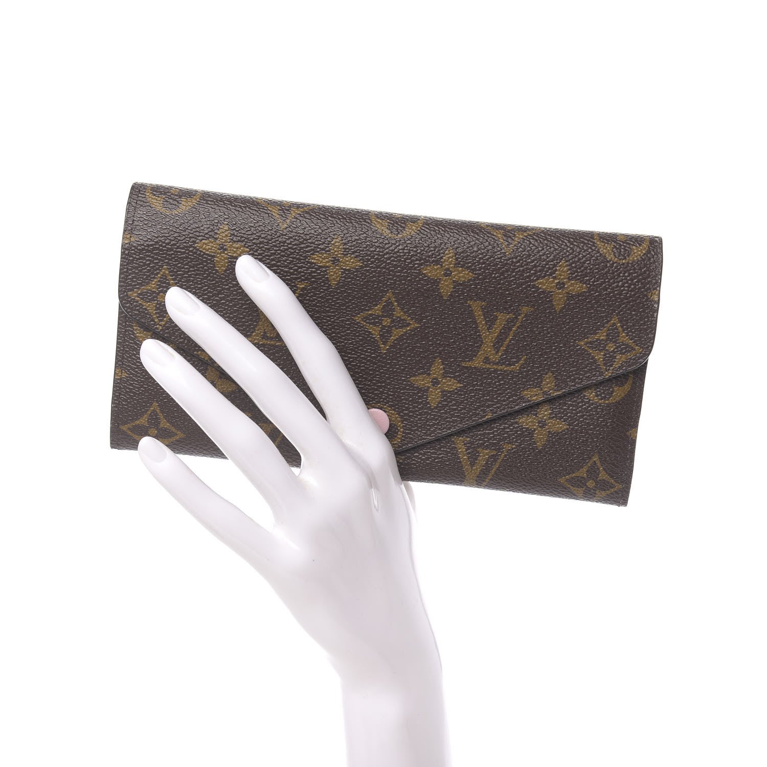 Louis Vuitton Monogram Josephine Wallet Rose Ballerine 2 of 7