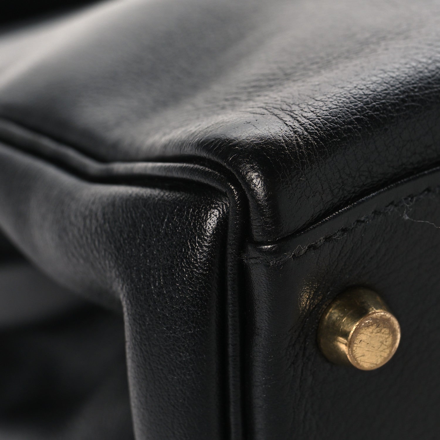 Hermes Evercalf Kelly Retourne 28 Black 9 of 15