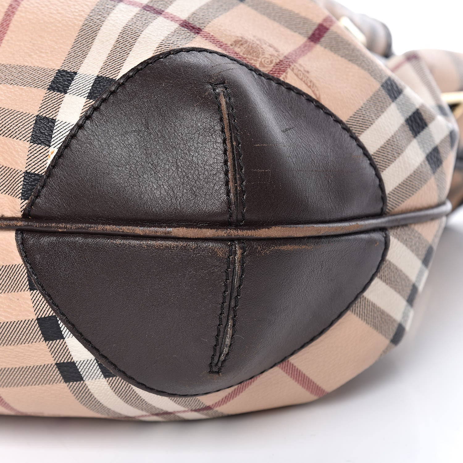Burberry Haymarket Check Medium Willenmore Hobo Chocolate 16 of 18