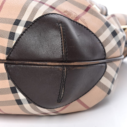 Burberry Haymarket Check Medium Willenmore Hobo Chocolate 16 of 18