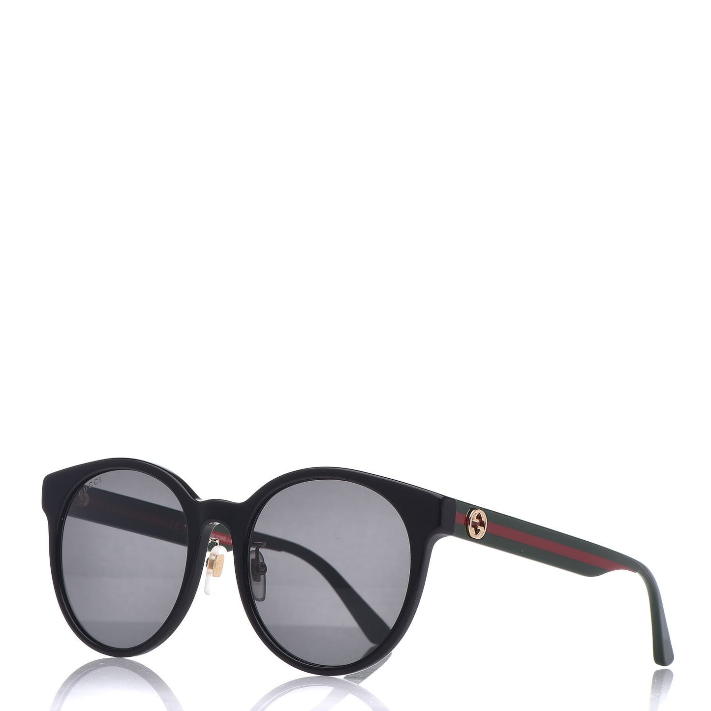 Acetate GG Web Round Eye Sunglasses GG0854SK Black