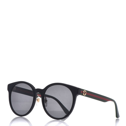 Gucci Acetate GG Web Round Eye Sunglasses GG0854SK Black 1 of 7