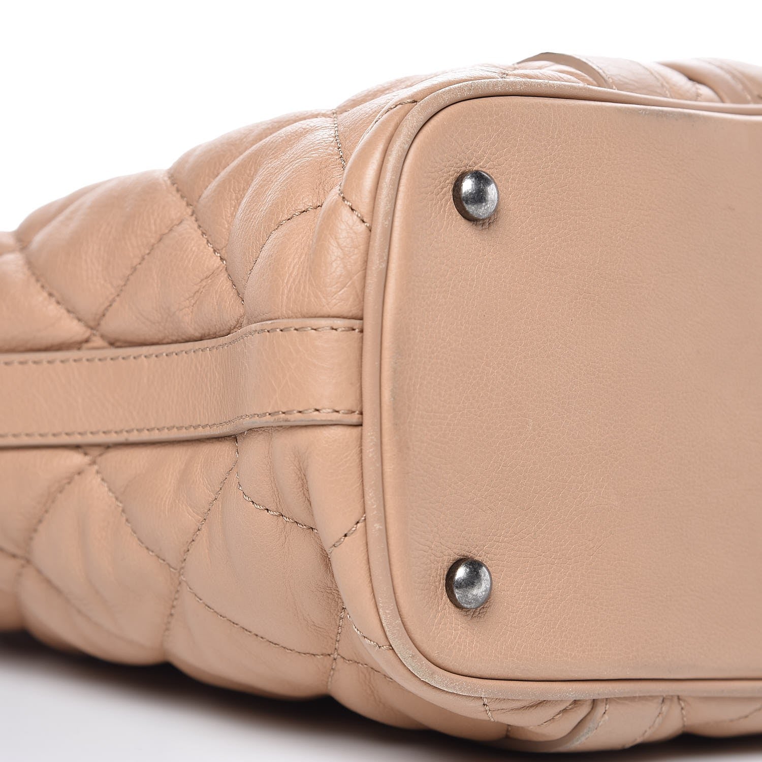 Chanel Calfskin Quilted Small Casual Riviera Tote Beige 9 of 10