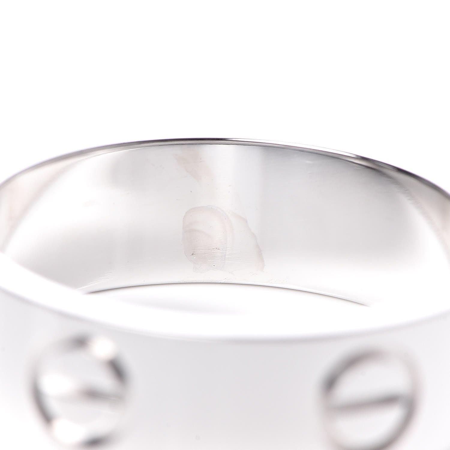 Cartier 18K White Gold 5.5mm LOVE Ring 52 6 5 of 5