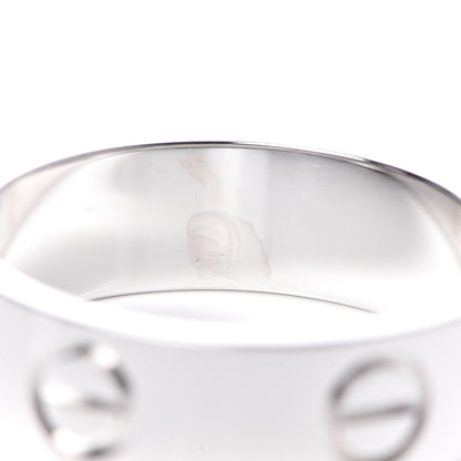 Cartier 18K White Gold 5.5mm LOVE Ring 52 6 5 of 5