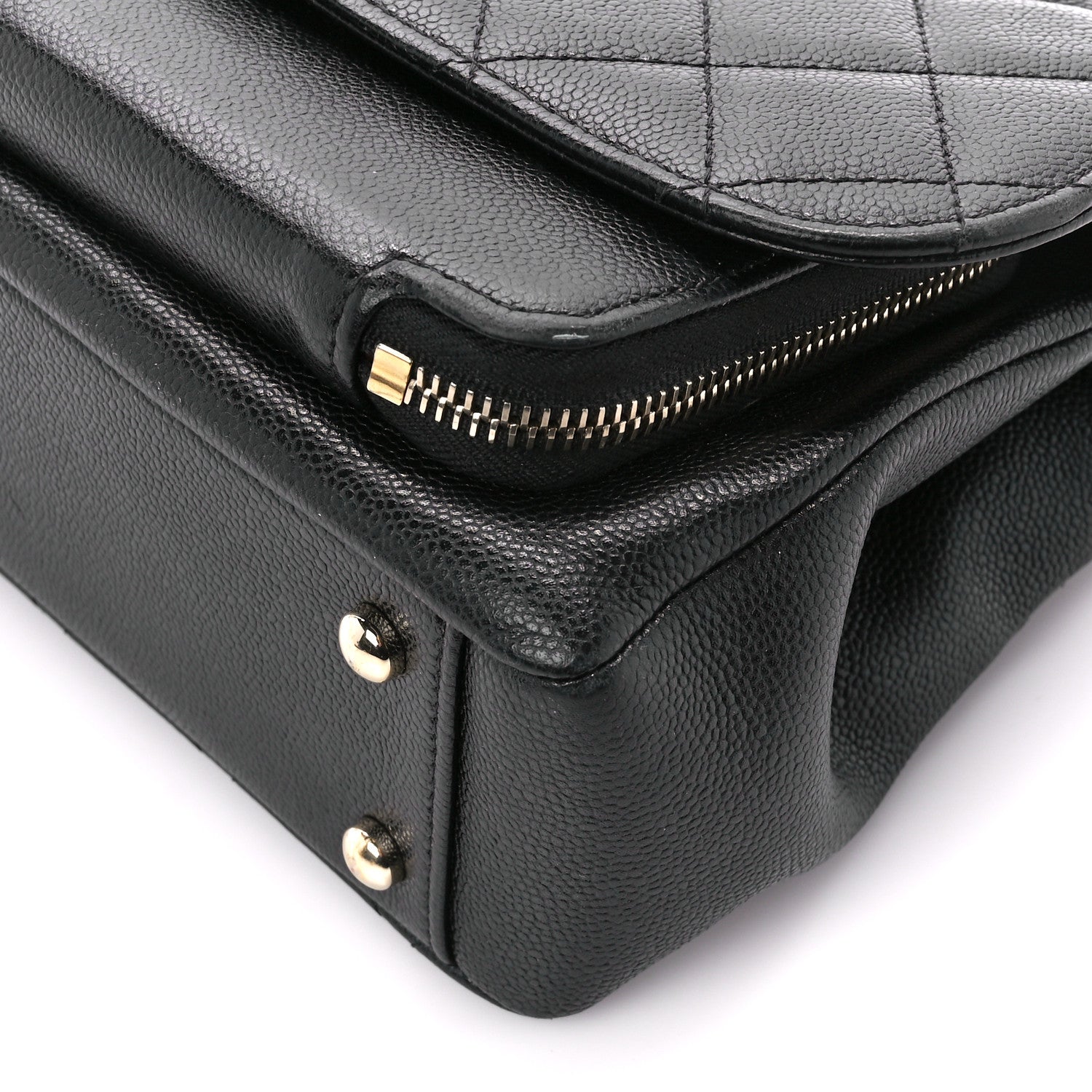 Chanel Caviar Quilted Medium Business Affinity Flap Black 12 of 14
