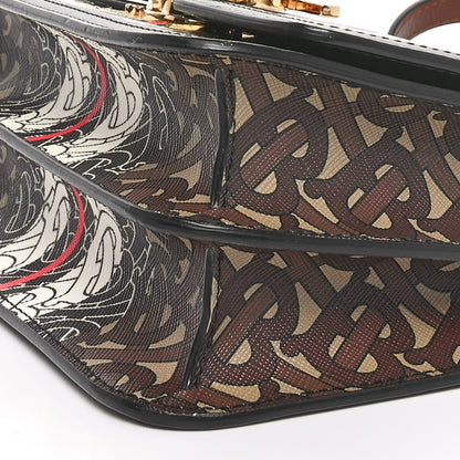 Burberry E-Canvas Monogram Stripe Small TB Bag Bridle Brown 9 of 9