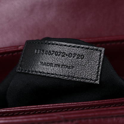 Saint Laurent Calfskin Y Quilted Monogram Toy Loulou Monogram Crossbody Bag Rouge Legion 8 of 10