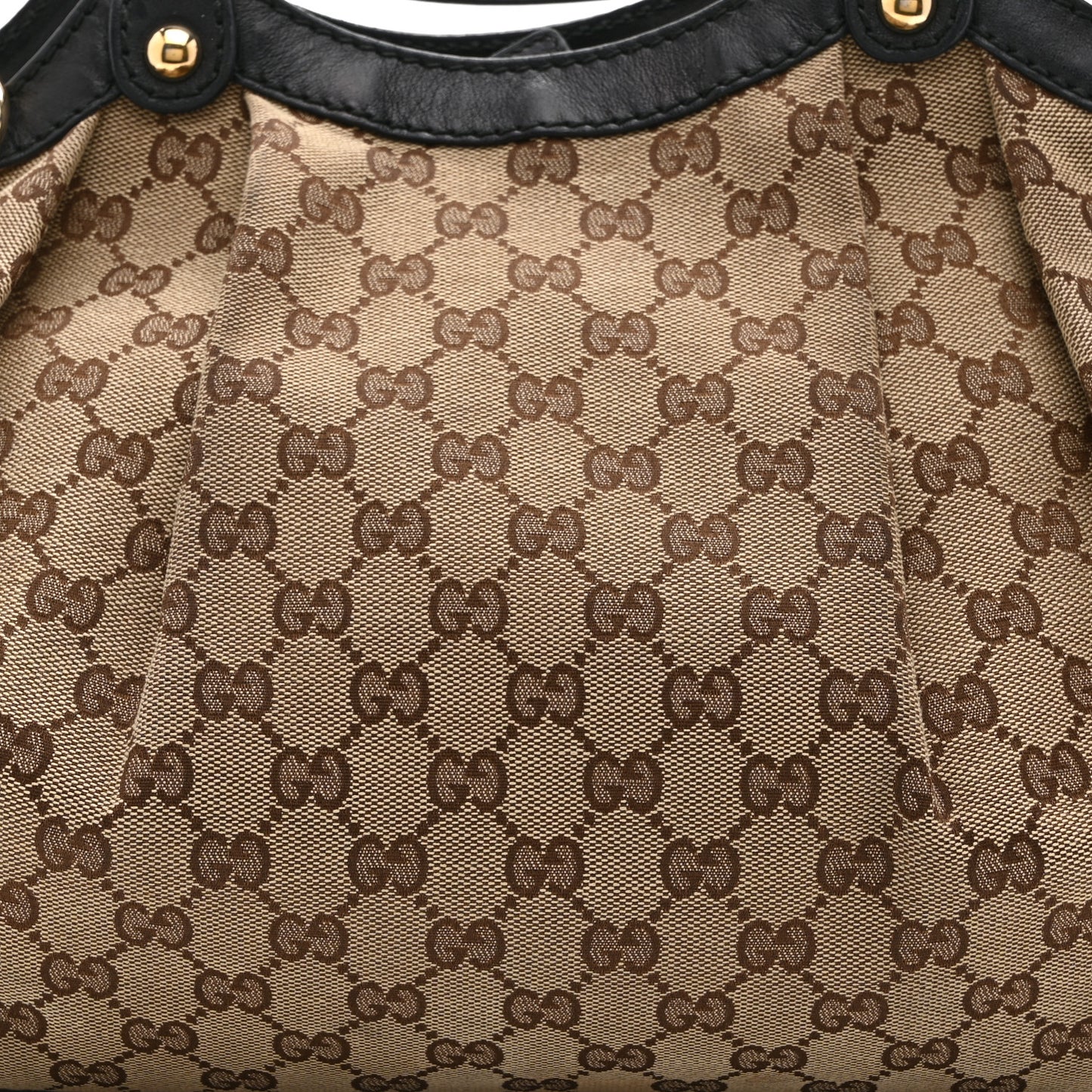 Monogram Medium Sukey Tote Beige Ebony Dark Brown