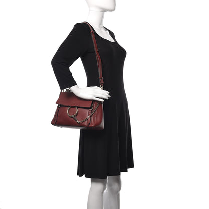 Chloe Calfskin Small Faye Day Shoulder Bag Sienna Red 2 of 9