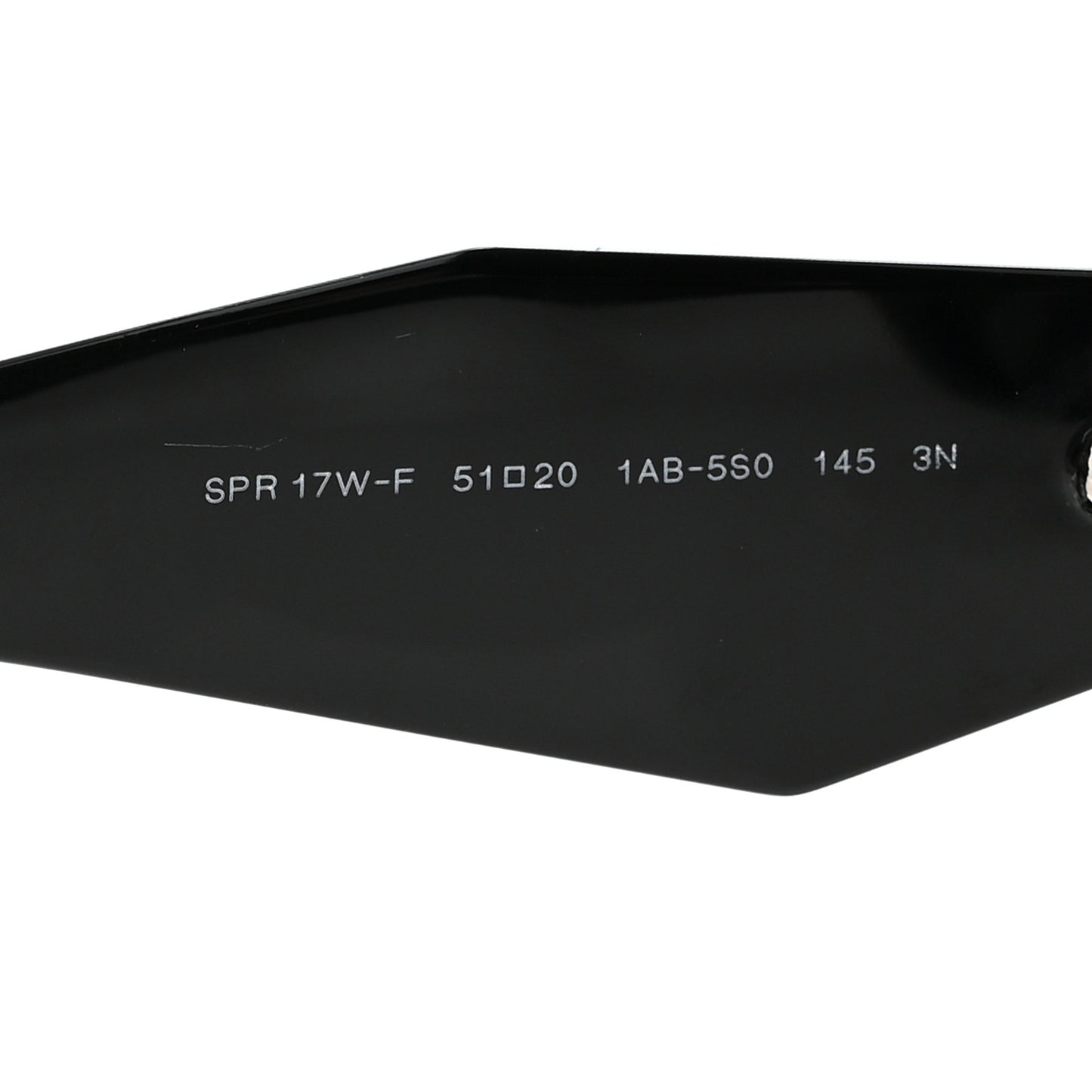 Acetate Symbole Sunglasses SPR 17W Black