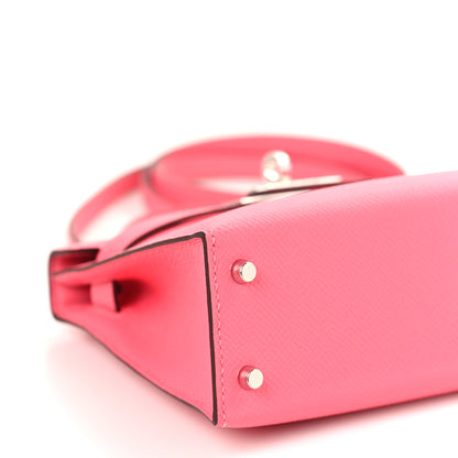 Hermes Epsom Mini Kelly Sellier 20 Rose Azalee 8 of 10