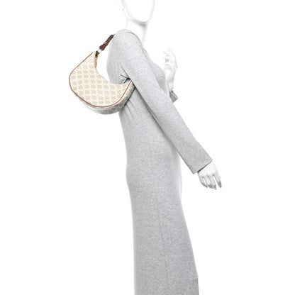 Celine Canvas Calfskin Ava Triomphe Shoulder Bag Grege 2 of 9