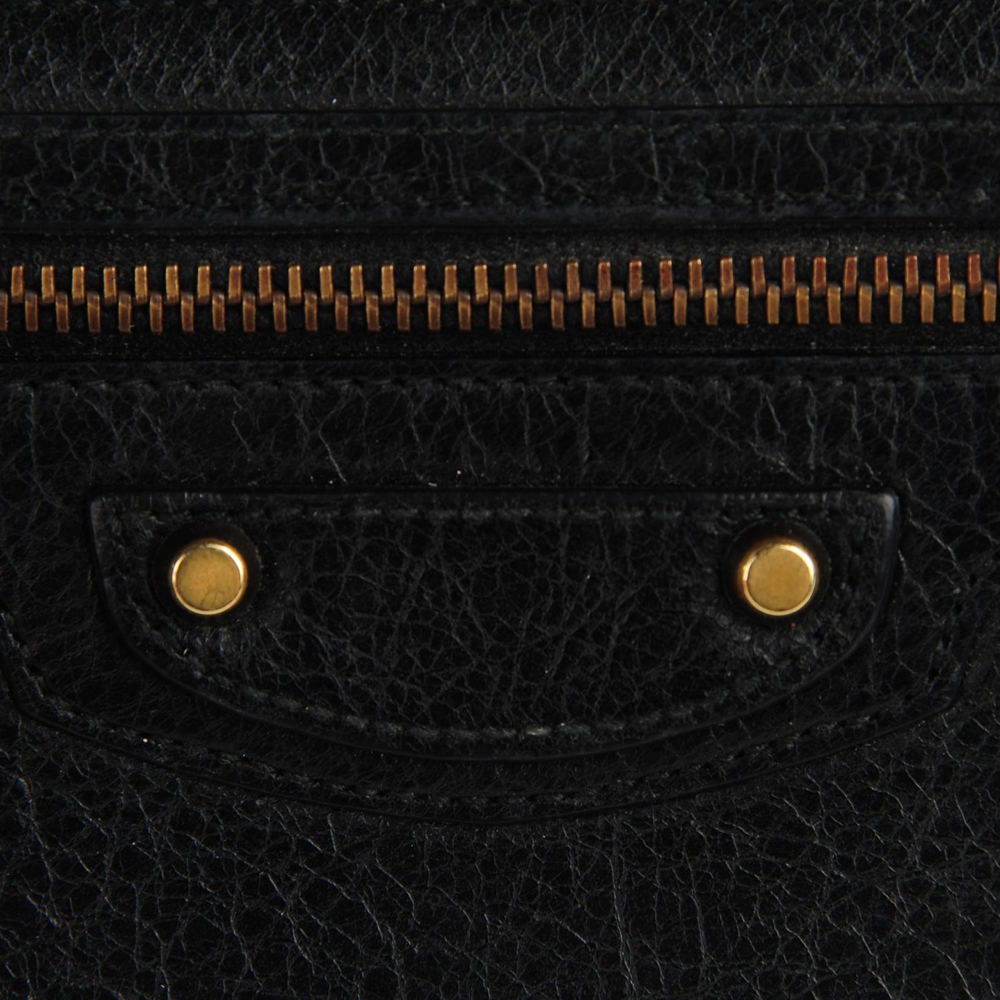 Agneau Classic Hardware Money Wallet Black
