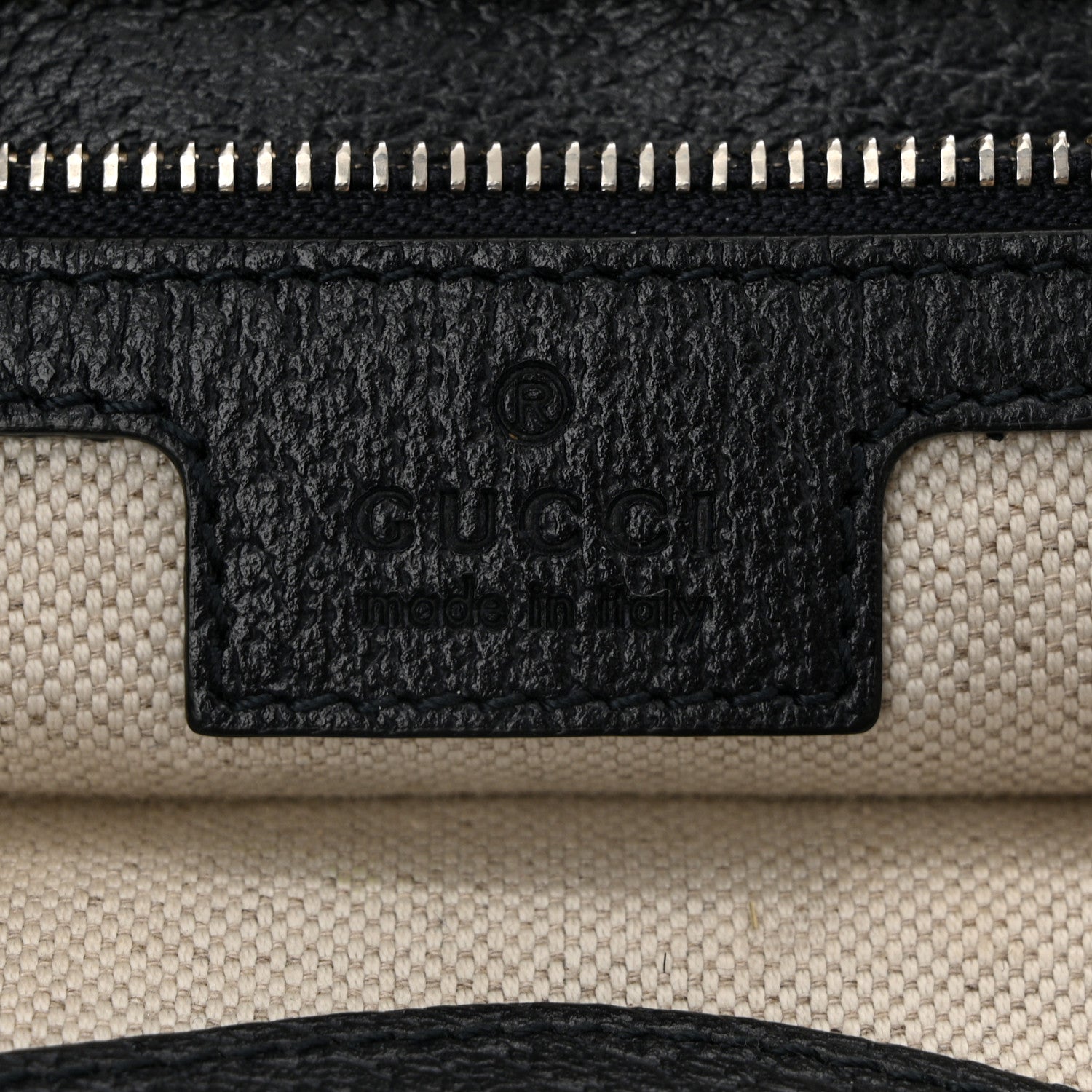 Gucci GG Supreme Monogram Textured Calfskin Web Medium Ophidia Shopping Tote Beige Blue 6 of 10